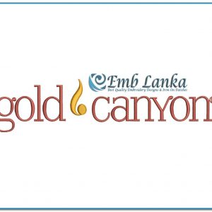 Gold Canyon Candles Logo Embroidery Design Logos