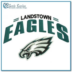 Landstown Eagles Logo Embroidery Design Logos