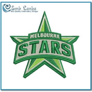 Melbourne Stars Cricket Team Logo Embroidery Design Logos Cricket