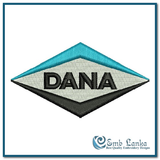 Dana Corporation Logo Embroidery Design | Emblanka.com