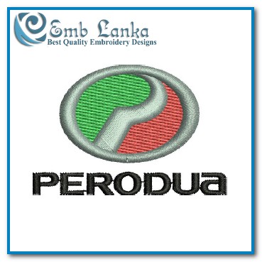 Perodua Car Logo Embroidery Design  Emblanka.com