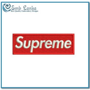 Supreme Logo Embroidery Design Logos