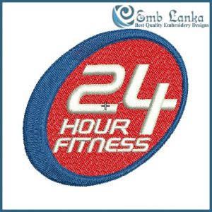 24 Hour Fitness Logo 3 Embroidery Design