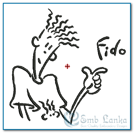 7up Fido Dido Embroidery Design - Emblanka