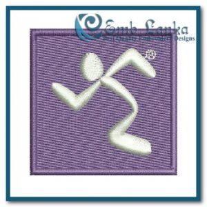 Anytime Fitness Logo Embroidery Design