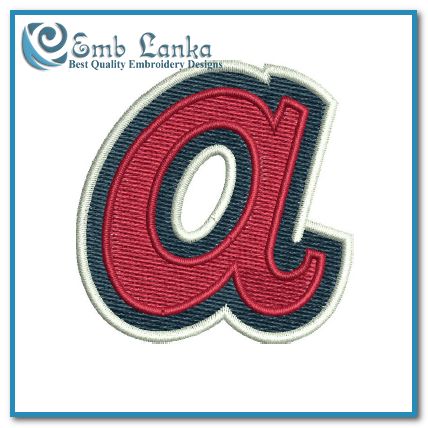Atlanta Braves Logo 3 Embroidery Design - Emblanka