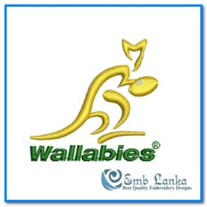 Australian Rugby Logo Embroidery Design
