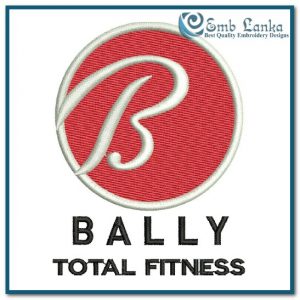 Bally Total Fitness Logo Embroidery Design