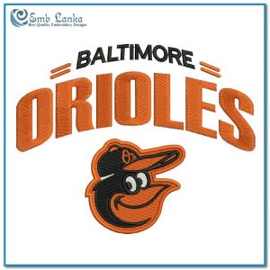 Baltimore Orioles Logo 3 Embroidery Design American League Logo