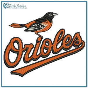 Baltimore Orioles Logo 4 Embroidery Design American League Logo