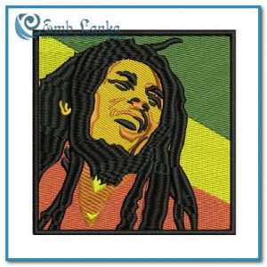 Bob Marley Face Embroidery Design