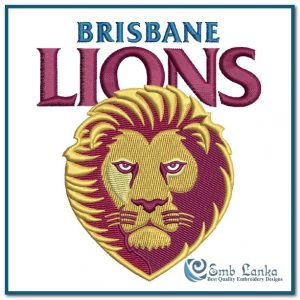 Brisbane Lions Football Club Logo Embroidery Design Australian Football League