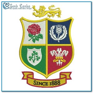 British & Irish Lions Rugby Logo Embroidery Design - Image 1