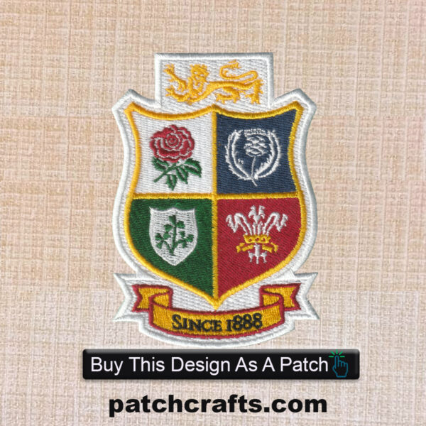 British & Irish Lions Rugby Logo Iron on Patch