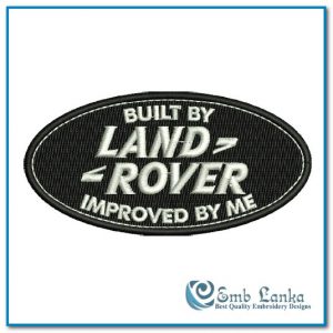 Built By Land Rover Embroidery Design Logos