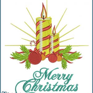 Christmas Greeting Card 3 Embroidery Design Christmas