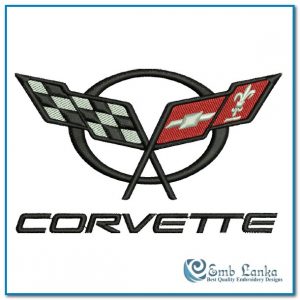 Corvette C6 Logo Embroidery Design Logos