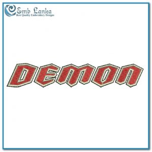 Demon Logo Embroidery Design Logos