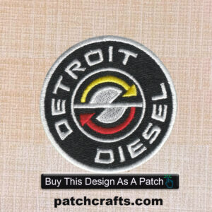 Detroit Diesel Logo Embroidered Iron On Patch