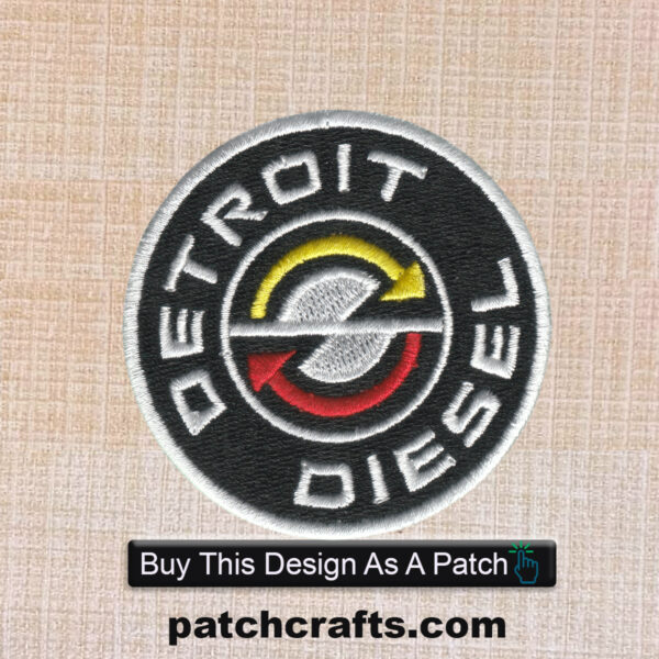 Detroit Diesel Logo Embroidered Iron On Patch