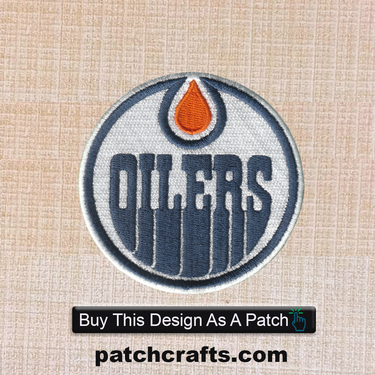 Edmonton Oilers Logo Embroidery Design - Emblanka