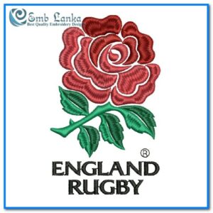 England Rugby Logo Embroidery Desig
