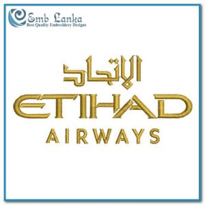 Etihad Airways Logo Embroidery Design Airlines