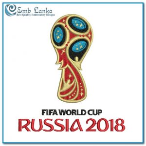 FIFA World Cup 2018 Logo Embroidery Design