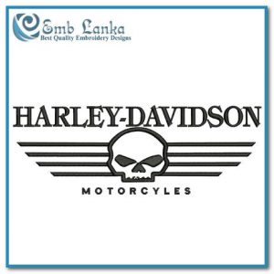 Harley Davidson Silhouette Logo Embroidery Design Logos Harley
