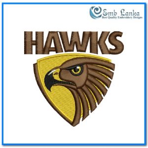 Hawthorn Football Club Logo Embroidery Design