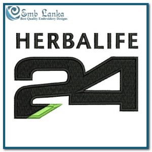 Herbalife 24 Logo Embroidery Design