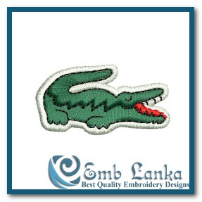 Lacoste Logo Embroidery Design Face Mask