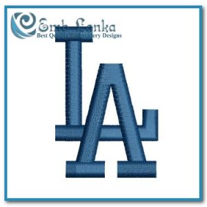 Los Angeles Dodgers Logo Embroidery Design Logos