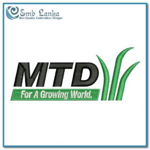 MTD Products Logo Embroidery Design