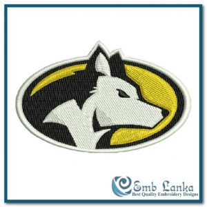 Michigan Tech Huskies Logo Embroidery Design Logos