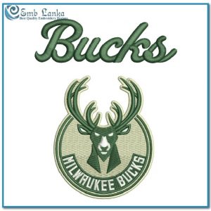 Milwaukee Bucks Logo 2 Embroidery Design Logos Milwaukee Bucks