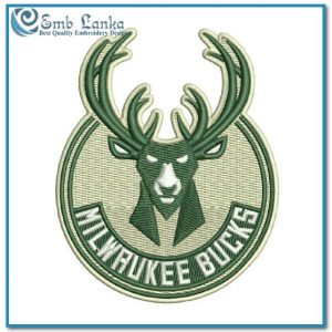 Milwaukee Bucks Logo Embroidery Design NBA Teams Logo