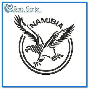 Namibia Rugby Logo Embroidery Design