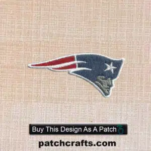 New England Patriots Logo Embroidered Iron On Patch