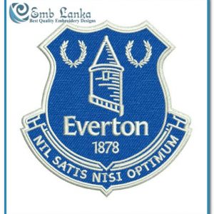 New Everton Football Club Logo Applique Embroidery Design English Soccer Teams