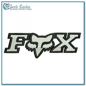 New Fox Logo Embroidery Design