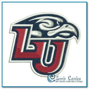 New Liberty Flames Logo Embroidery Design Logos