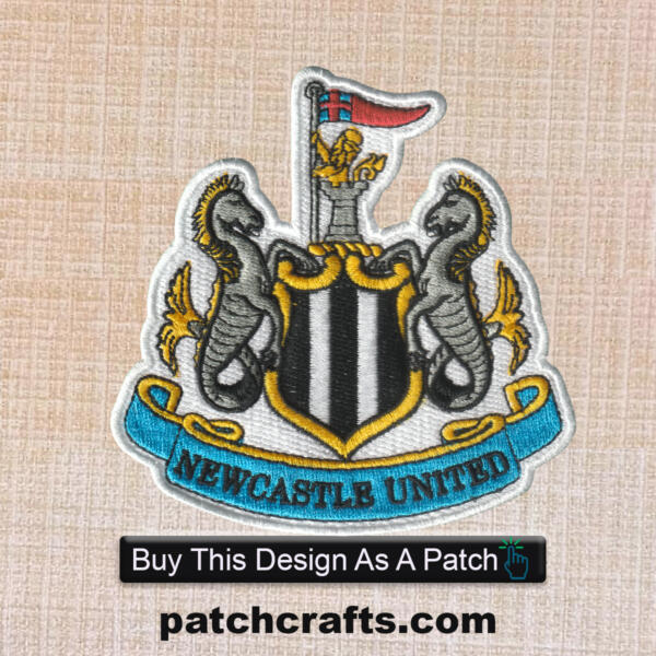 Newcastle United FC Logo Embroidered Iron On Patch