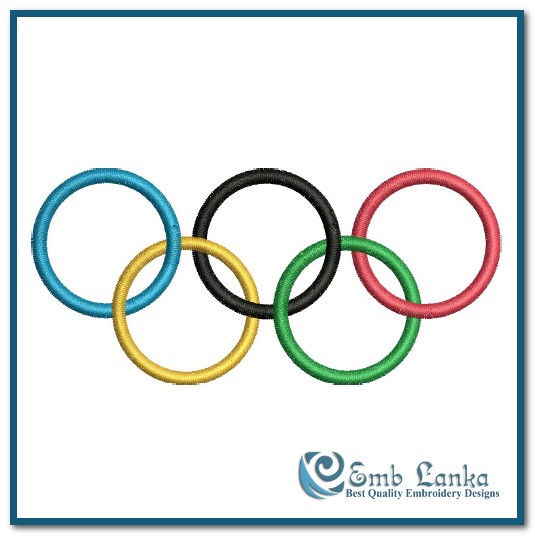 Olympic Rings 2 Embroidery Design Emblanka — free download