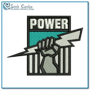 Port Adelaide Football Club Logo Embroidery Design