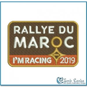 Rallye Du Maroc Logo Embroidery Design Sports