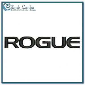 Rogue Fitness Logo 2 Embroidery Design