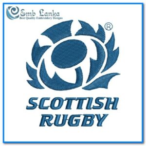 Scottish Rugby Logo Embroidery Design