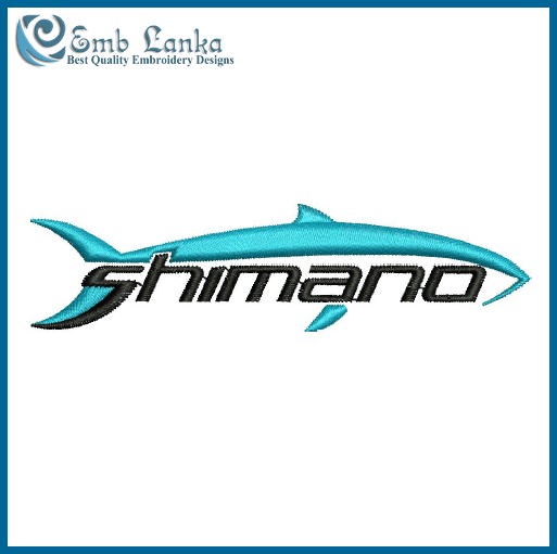 Shimano Fishing Logo Embroidery Design