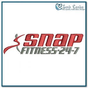 Snap Fitness Logo Embroidery Design